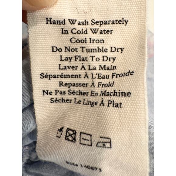 LoveShackFancy Blue Ruffle Mini Dress - Picture 7 of 10